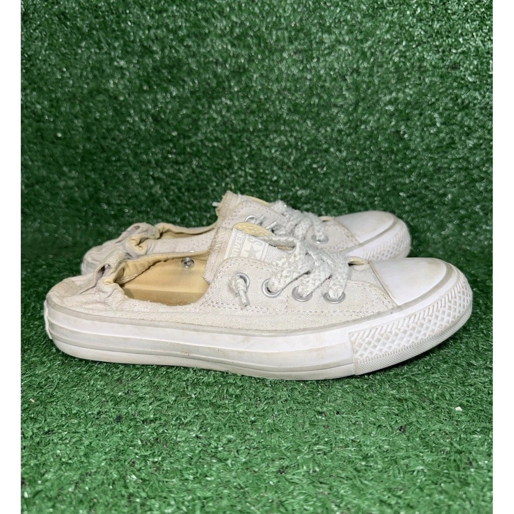 Converse All Star Chuck Taylor Shoreline Women's Size 6 Slip On Shoes Light Gray